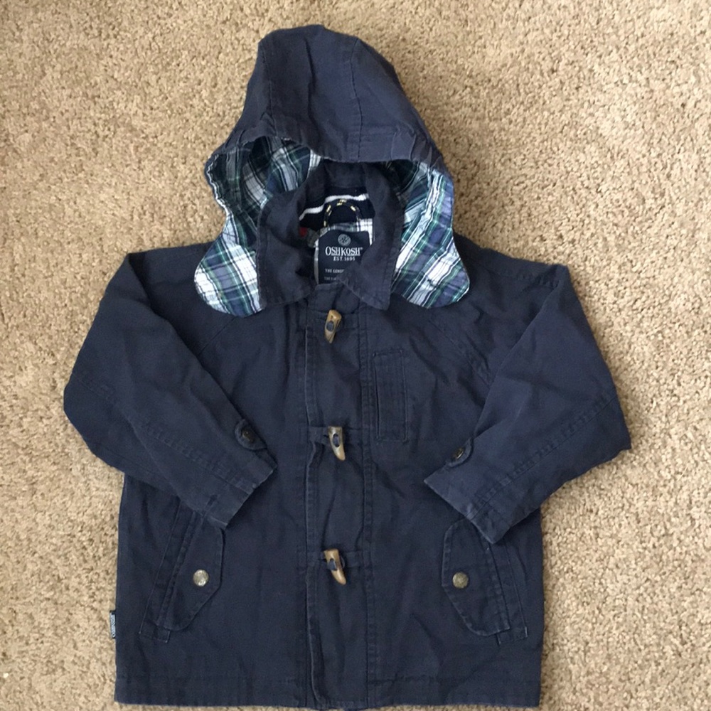 Oshkosh Boys hooded toggle jacket